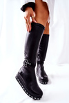 Leather Boots Maciejka On Platform Black 05293-01