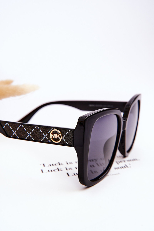 Women's Glitter Sunglasses M2354 Gradient Black