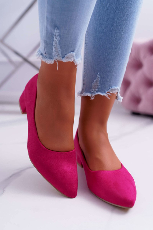 Classic Suede Fuchsia pumps Rheya