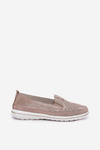 Suede Slip-on Shoes Beige-Gold Inez