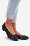 Leather Ballet Flats Women Maciejka P6800-01 Black