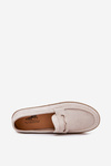 Men's Moccasins With Weave Beige Fiamar