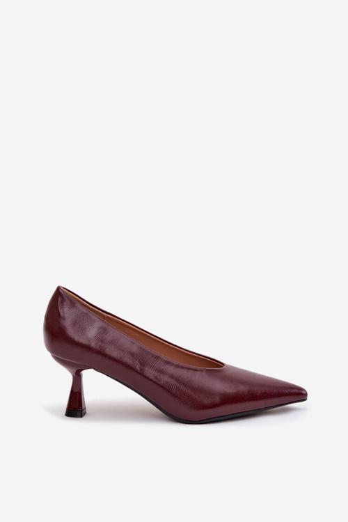 Patent Leather High Heel Shoes Bordeaux Gavrielle