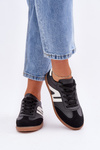 Low Women's Sneakers Made Of Eco Leather Black Navidemi