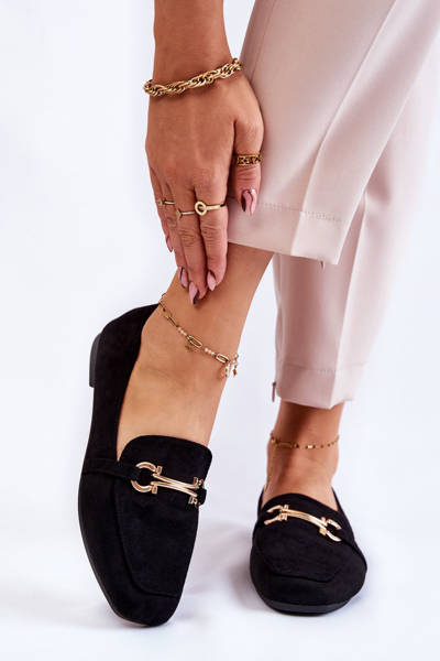 Suede Classic Loafers Black Roddie