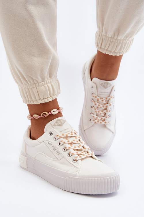 Trampki Damskie Klasyczne Białe Lee Cooper LCW-24-31-2170