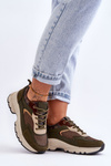 Platform Sneakers With Laces Green Escape