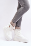Women's Slip-on Snow Boots Platform White Gattea
