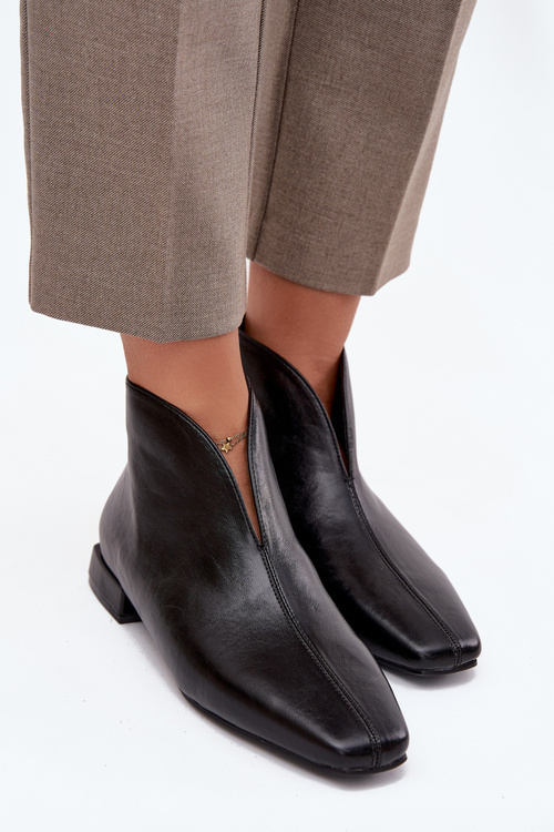 Women's ankle boots with delicate heels black Elvienne