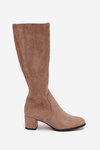 Classic eco suede boots Sergio Leone KZ205 beige