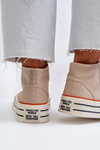 Women's Platform Sneakers Beige Aineri