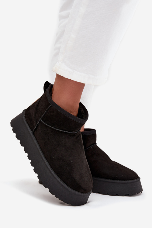 Women's Snow Boots on Platform Black Celyra