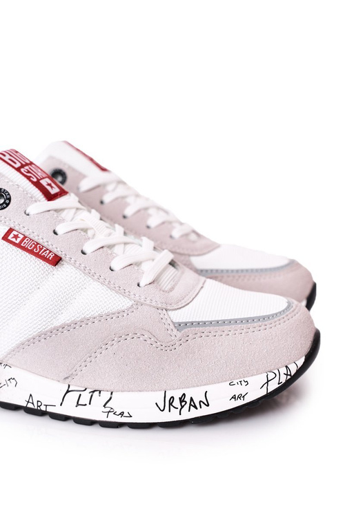 Men's Sport Shoes Memory Foam Big Star FF174208 White-Grey