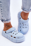 Women's Foam Platform Crocs Light blue Beckett