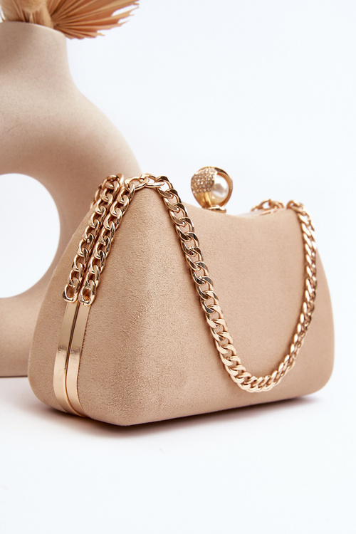 Torebka Kopertówka Wizytowa Khaki Nadrei MD2353