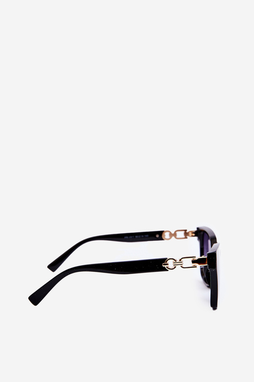 Women's Sunglasses with Black Detail and Gold UV400 Black