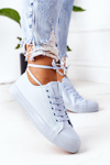 Women's Classic Sneakers Blue Ecoma