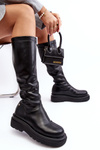 Women's Platform Boots With Zip GOE MM2N4068 Black