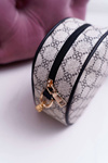 Handbag Chest Round Beige and Black
