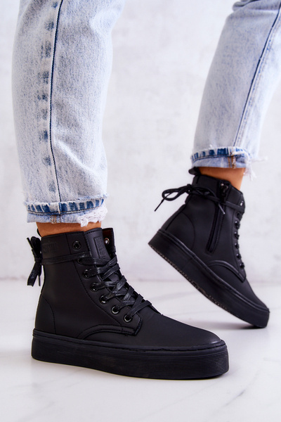 Women's High Sneakers BIG STAR II274096 Black