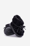 Warm Children's Lace-up Snow Boots Black Asija