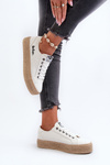 Trainers With Braid Lee Cooper LCW-24-44-2410 White