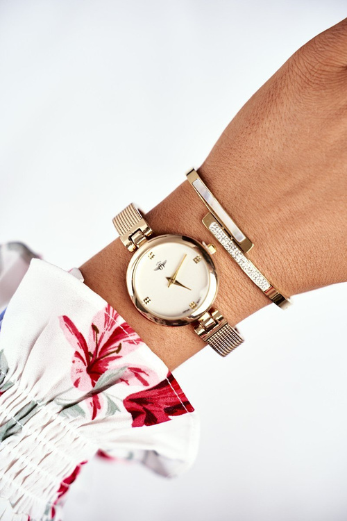 Women's Bracelet Steel With Zircons Gold Sekvana