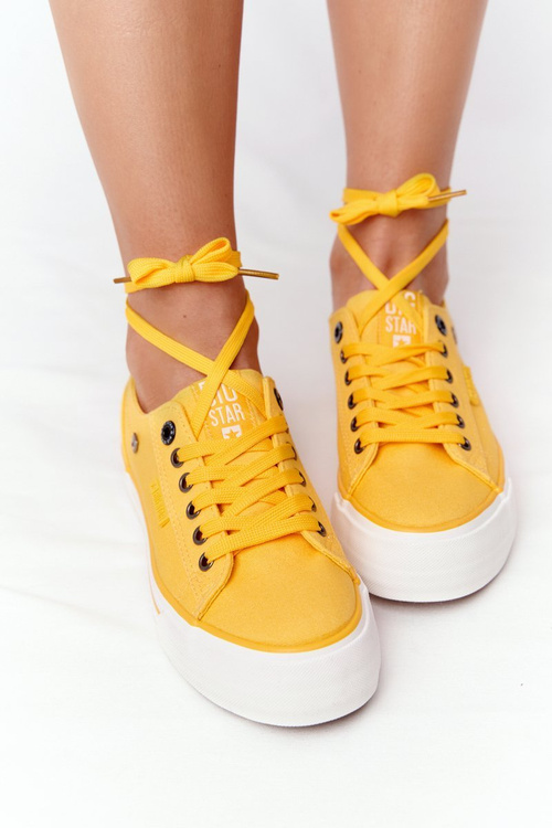 Women's Sneakers On A Platform BIG STAR HH274055 Yellow