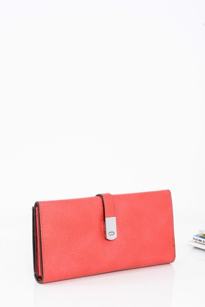Elegant Ladies Red Wallet with Magnet