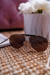 Prius KRE-200 Sunglasses Brown Yellow
