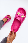 Women's Foam Slippers with Bow Pink Salessa