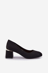 Eco Suede Heels Black Veniffia