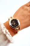 Giorgio & Dario Gold Ladies Bracelet Watch With Black Pisento Dial