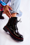 Women's Boots Tied Black Sherill