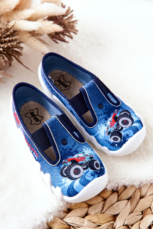 Buty Papcie Befado Wsuwane 290X217 Niebieskie