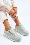Women's Sports Shoes With Decorative Zipper Green Adrea