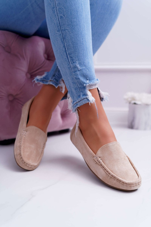 Mokassin Women's Comfortable Eco-suede Beige Lemma