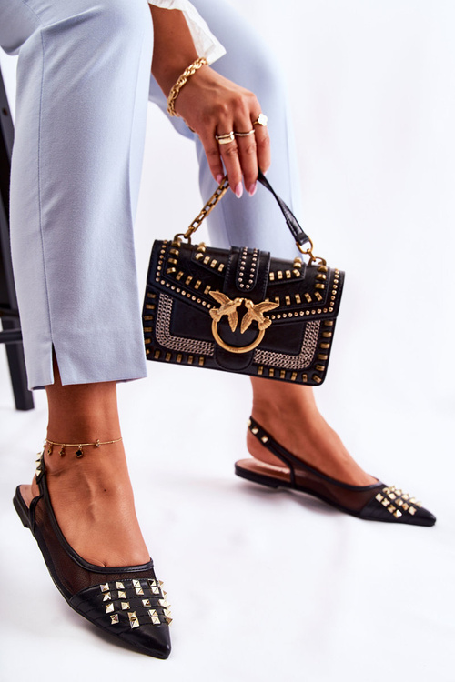 Women's Ballerinas With Studs Black Kinley