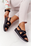 Suede Sandals Sergio Leone SK039 Black-Silver