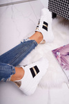 Sporty Women's Thick Sole Shoes White Marche