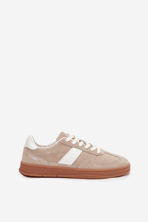 Suede Women's Sneakers Vinceza 14029 Beige