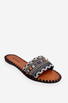 Women's Embellished Slippers Bellisa Black 