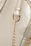 Women's Small Backpack Made of Eco Leather NOBO BAGP230-K023 Gold