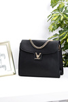 Ladies Handbag Black Classic with Chain