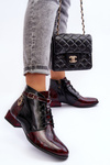 Women's Leather Boots Shoes Maciejka 5743A-23 Burgundy
