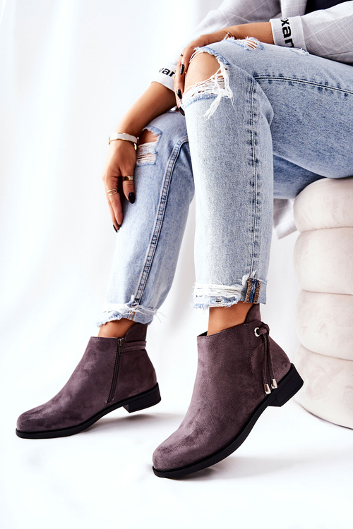 Women's boots suede Grey Numbero
