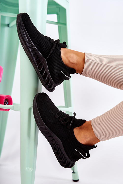 Women's sports material shoes Black Lenney