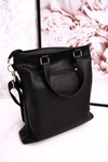 Shopper Bag With Detachable Straps LAURA BIAGGI Patent Black