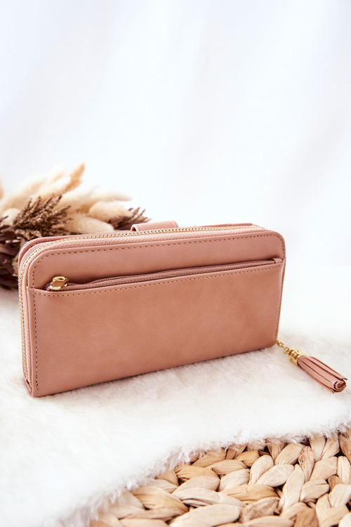 Large Women's Wallet With Extra Wallets Nude