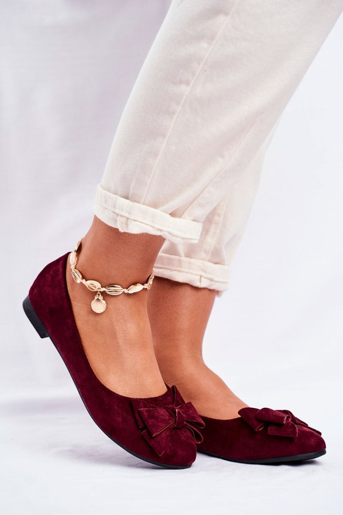 Women’s Ballerinas Suede Burgund Jordos